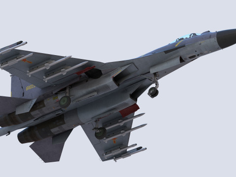 Chengdu J10 Fighter 3D Model