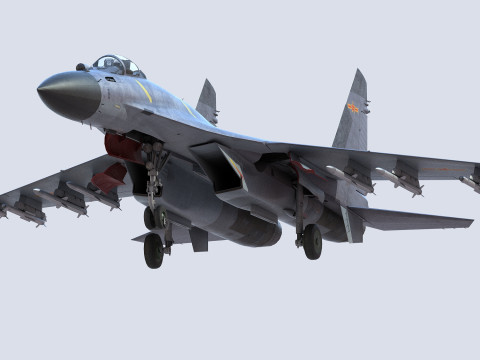 Chengdu J10 Fighter 3D Model