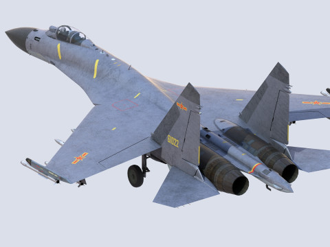 Chengdu J10 Fighter 3D Model