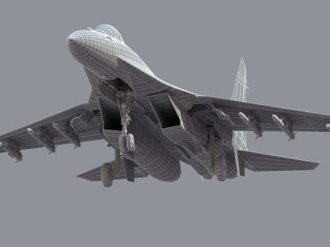 Chengdu J10 Fighter 3D Model
