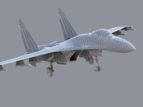 Chengdu J10 Fighter 3D Model