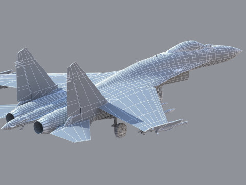 Chengdu J10 Fighter 3D Model