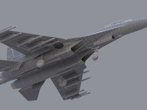 Chengdu J10 Fighter 3D Model