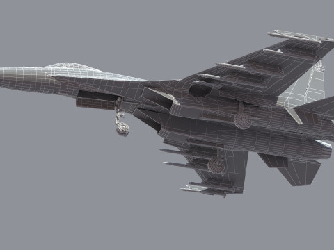 Chengdu J10 Fighter 3D Model
