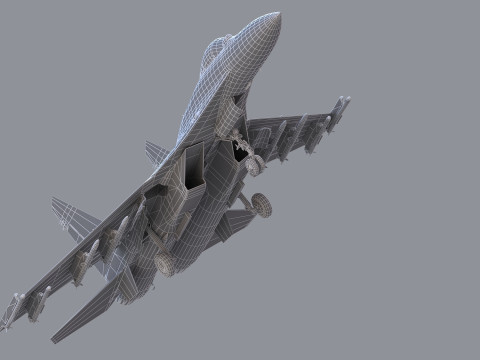 Chengdu J10 Fighter 3D Model