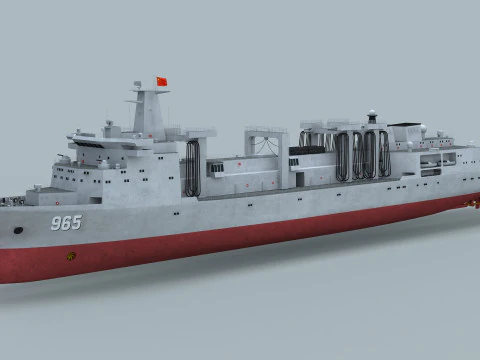 Nave da rifornimento tipo 901 della Marina PLA Modello 3D