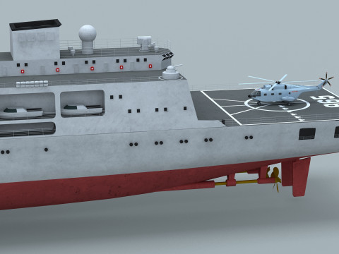 PLA Navy Type 901 Supply Ship 3D Model
