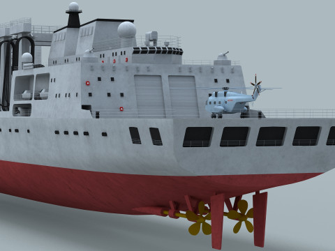 PLA Navy Type 901 Supply Ship 3D Model