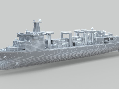 PLA Navy Type 901 Supply Ship 3D Model
