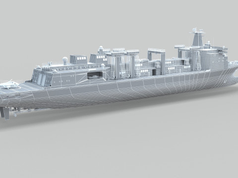 PLA Navy Type 901 Supply Ship 3D Model