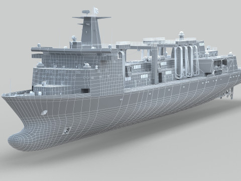 PLA Navy Type 901 Supply Ship 3D Model