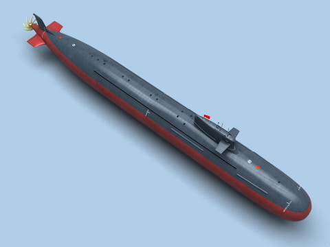 Chinese Type093 Nuclear Submarine 3D Model