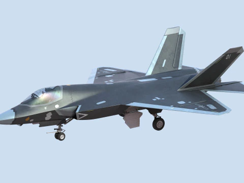 Ca&ccedil;a a jato furtivo J35 chin&ecirc;s Modelo 3D