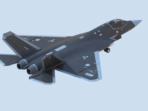 Ca&ccedil;a a jato furtivo J35 chin&ecirc;s Modelo 3D