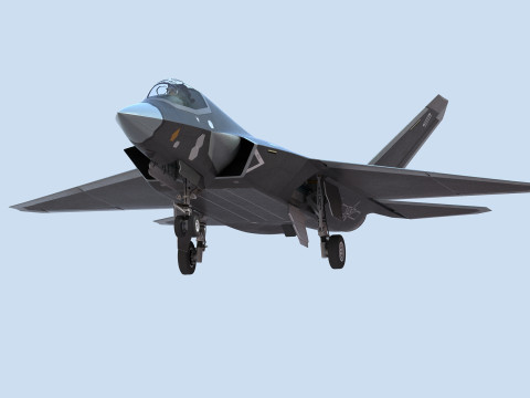 Chinese J35 Stealth Jet Fighter Modelo 3D