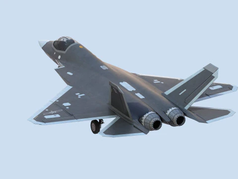 Ca&ccedil;a a jato furtivo J35 chin&ecirc;s Modelo 3D