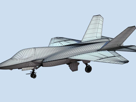 Ca&ccedil;a a jato furtivo J35 chin&ecirc;s Modelo 3D