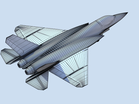 Chinese J35 Stealth Jet Fighter Modelo 3D