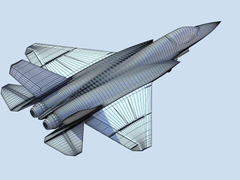 Ca&ccedil;a a jato furtivo J35 chin&ecirc;s Modelo 3D