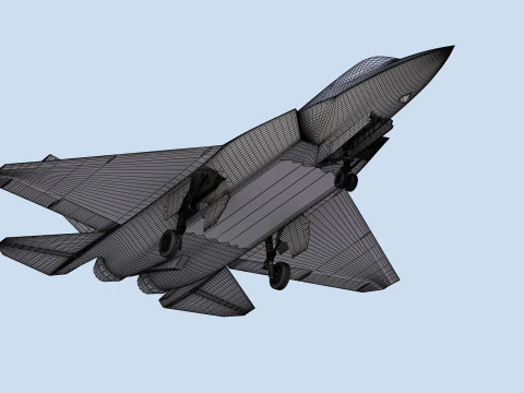 Ca&ccedil;a a jato furtivo J35 chin&ecirc;s Modelo 3D