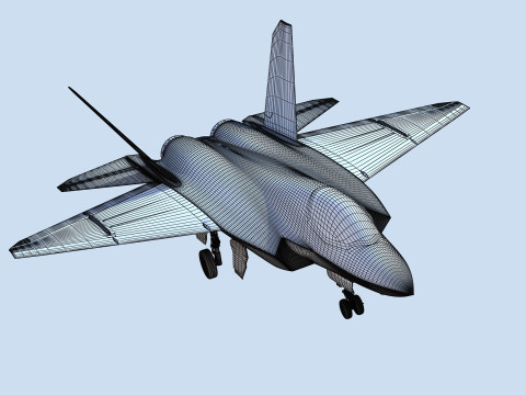 Chinese J35 Stealth Jet Fighter Modelo 3D