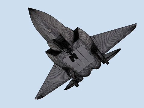 Ca&ccedil;a a jato furtivo J35 chin&ecirc;s Modelo 3D