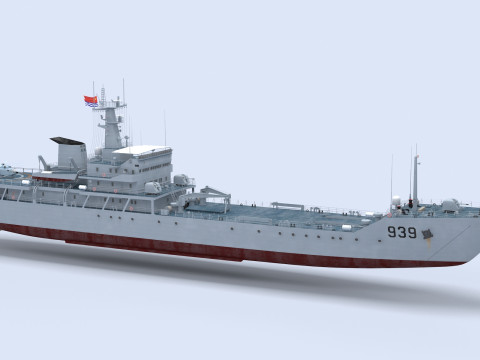 Type-072III Landing Ship 3D मॉडल