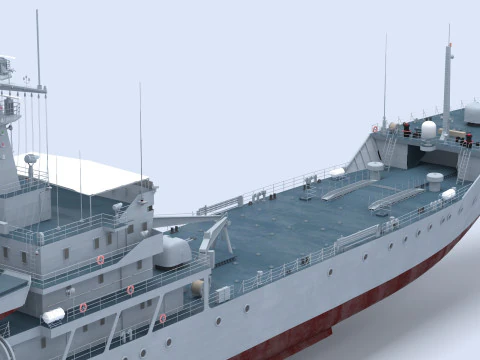 Type-072III Landing Ship 3D Model