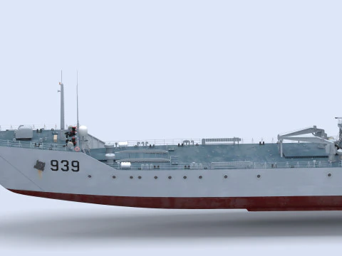 Type-072III Landing Ship 3D Model