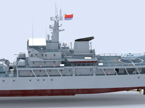 Type-072III Landing Ship 3D Model