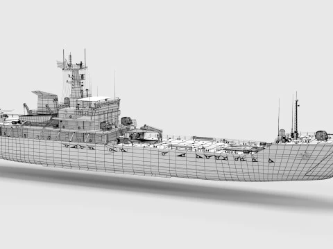 Type-072III Landing Ship 3D Model