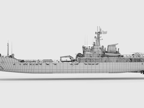 Type-072III Landing Ship 3D Model