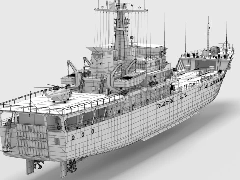 Type-072III Landing Ship 3D Model