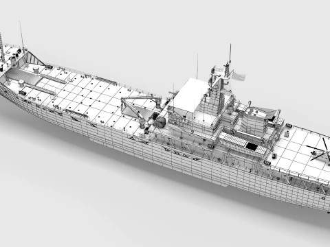 Type-072III Landing Ship 3D Model
