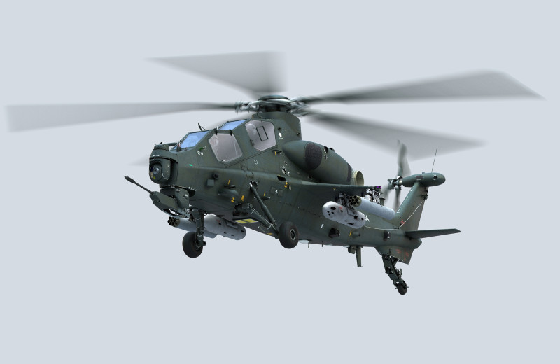 China Armed Helicopter - PLA-WZ10 3D 모델 .c4d .max .obj .3ds .fbx .stl .blend 