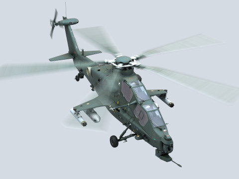 China Armed Helicopter - PLA-WZ10 3D 모델