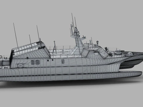 Type 022 Fast Attack Missile Craft 3D Model