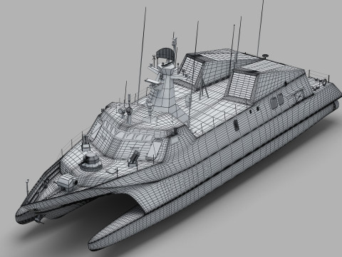 Type 022 Fast Attack Missile Craft Modelo 3D