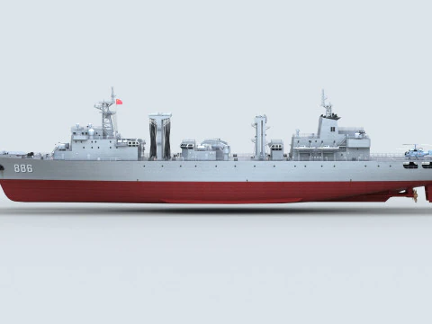 Chinese Navy Type 903 Auxiliary Ship 3D Model