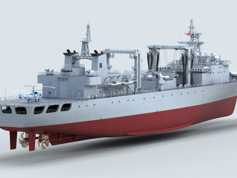 Chinese Navy Type 903 Auxiliary Ship Modello 3D