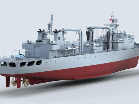 Chinese Navy Type 903 Auxiliary Ship 3D Model