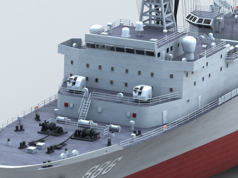 Chinese Navy Type 903 Auxiliary Ship Modello 3D