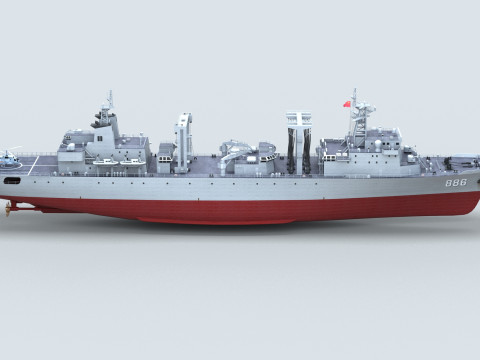 Chinese Navy Type 903 Auxiliary Ship Modello 3D