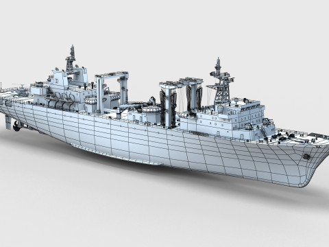 Chinese Navy Type 903 Auxiliary Ship Modello 3D