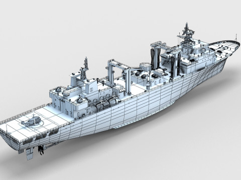 Chinese Navy Type 903 Auxiliary Ship Modello 3D