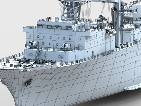Chinese Navy Type 903 Auxiliary Ship 3D Model