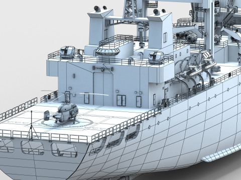 Chinese Navy Type 903 Auxiliary Ship Modello 3D