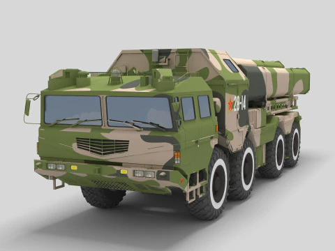 Китайская крылатая ракета CJ-10 3D Модель