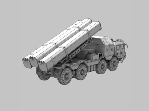 Chinese CJ-10 Cruise Missile Model 3D