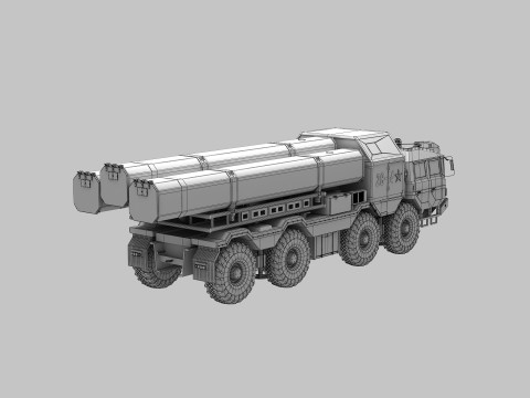 Chinese CJ-10 Cruise Missile Model 3D